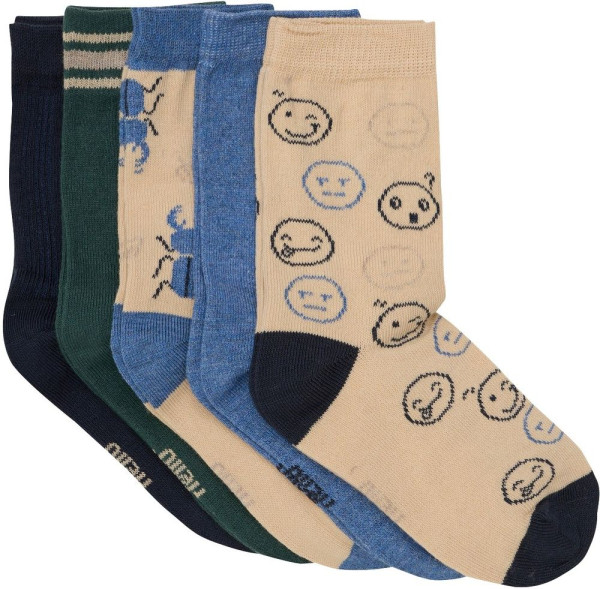 Minymo Kinder Socke Socks with Pattern (5-Pack) 6022