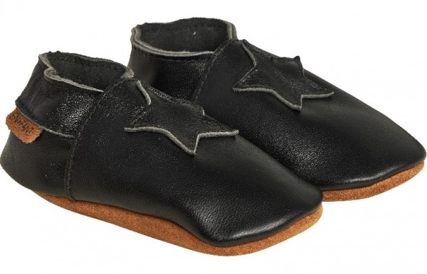 En Fant Kinder Soft shoes Elastic Slipper E813115-Black