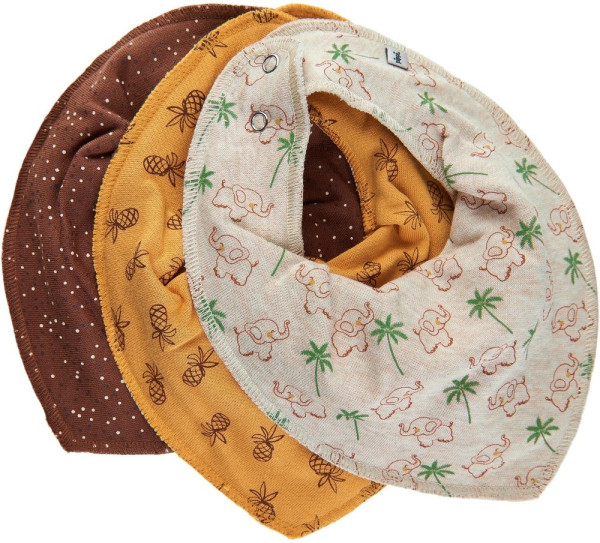 Pippi Babywear Kinder Lätzchen Bandana Bib Uni AOP (3-Pack) 5715
