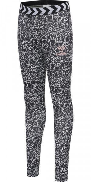 Hummel Mädchen Leggings Mimmi Tights Black/White