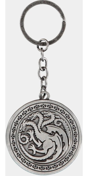 Game Of Thrones - House Of The Dragon - Metal Keychain Black