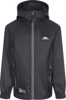 Trespass Kinder Regenjacke Qikpac X - Unisex Kids Packaway Jacket Tp75 Black / Carbon