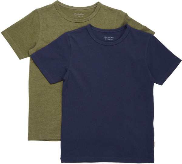 Minymo Kinder T-Shirt Basic 32-T-shirt SS (2-pack)