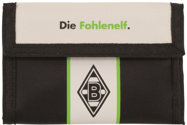 Borussia Mönchengladbach Nylongeldbörse Stripes Fussball Schwarz/Weiß