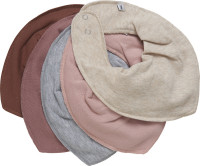 Pippi Babywear Kinder Lätzchen Bandana Bib Solid (5er Pack) Burlwood