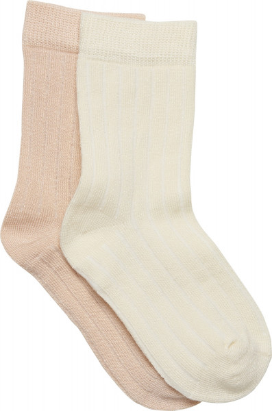 Minymo Kinder Socke Ankle Sock (2er Pack) Off White