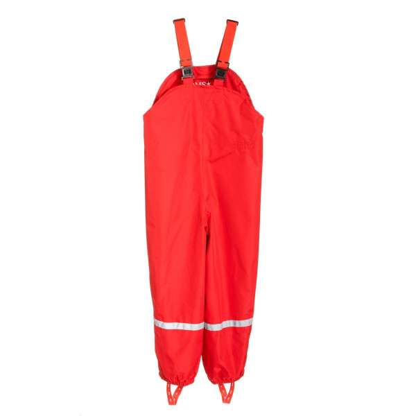 BMS Kinder Regenhose Kids Latzhose Räuberwald Pro Rot