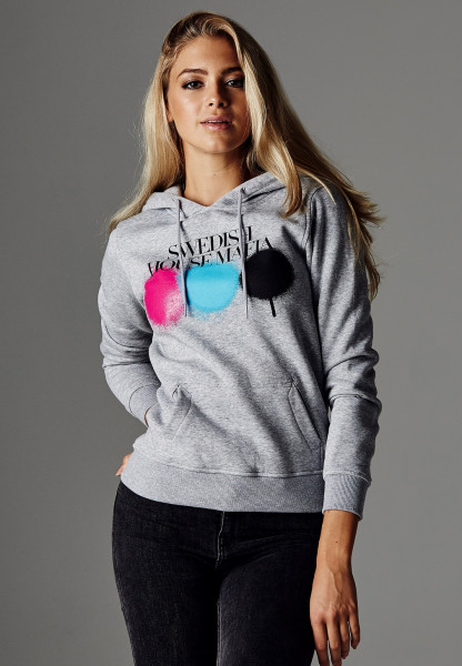 Merchcode Women Hoodie Ladies Swedish House Mafia Circle Hoody Heather Grey