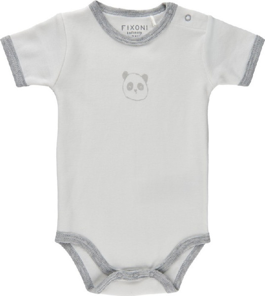 Fixoni Kinder Body SS w.Print 422005-Grey Melange