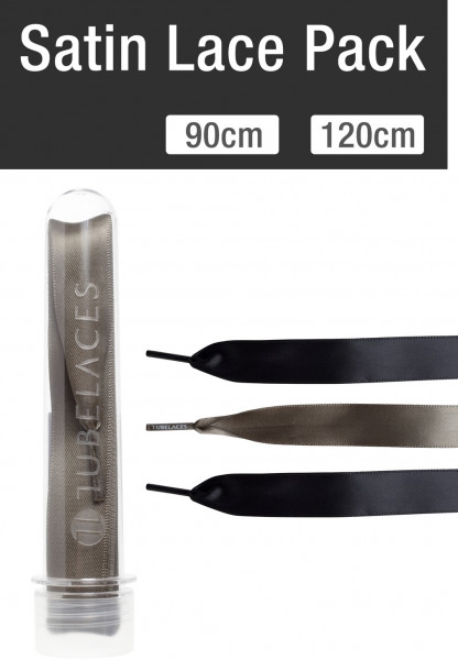 Tubelaces Tubelaces Satin Lace Pack Black