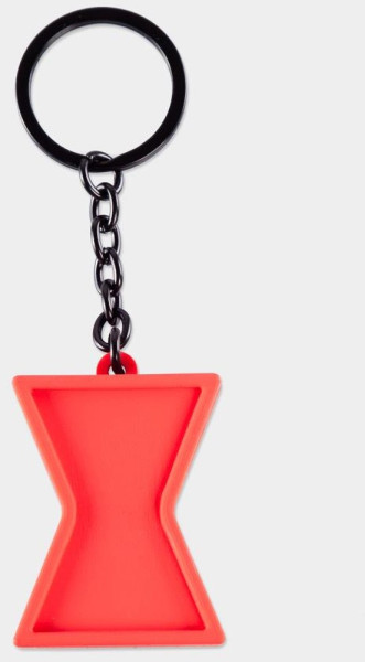 Marvel Black Widow 3D Rubber Keychain in Red