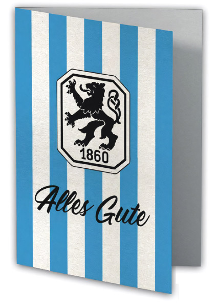 TSV 1860 München Grußkarte Retro-Logo Fussball