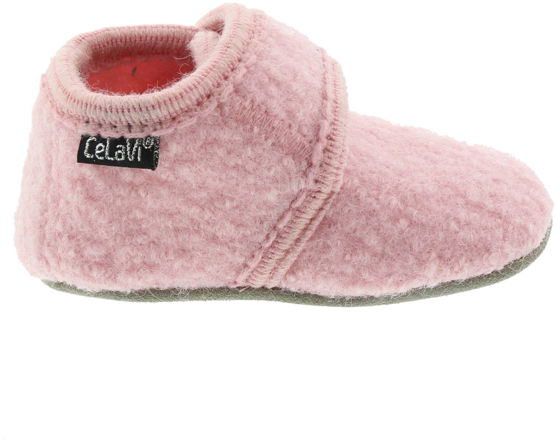 Baby Schuhe Baby Wool Slippers Rose Melange Celavi Kinder