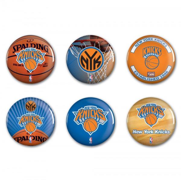 New York Knicks Button 6er Pack Basketball