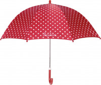 Playshoes Kinder Regenschirm Punkte rot