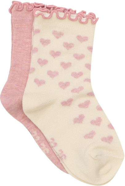 Minymo Kinder Socke Socks with Lettuce Hem (2-Pack) 6528