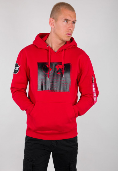 Alpha Industries Lunar Plaque Hoody Speed Red