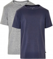 Minymo Jungen T-Shirts Basic 32 -T-Shirt (2-Pack) Pack W. 2 Colours Dark Navy