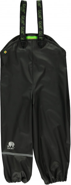 Celavi Kinder Regenhose Rainwear Overall Solid 110-120-130 Black