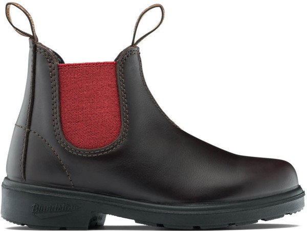 Blundstone Kinder Stiefel 2590 Brown Leather with Crimson Elastic (Kids)