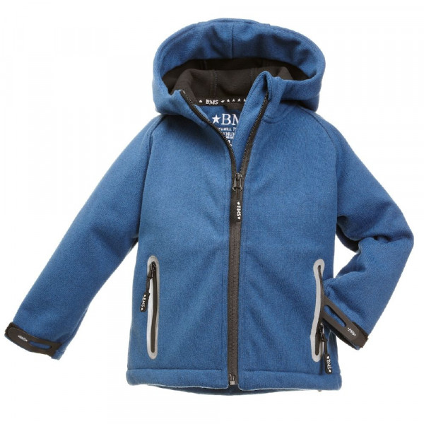 BMS Softknit Kapuzenjacke Kids Royalblue