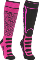 Trespass Kinder Socken Concave - Kids Unisex Ski Socks (2 Pair Pack) Pink Glow / Black