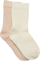 Minymo Kinder Socke Ankle Sock (2er Pack) Off White