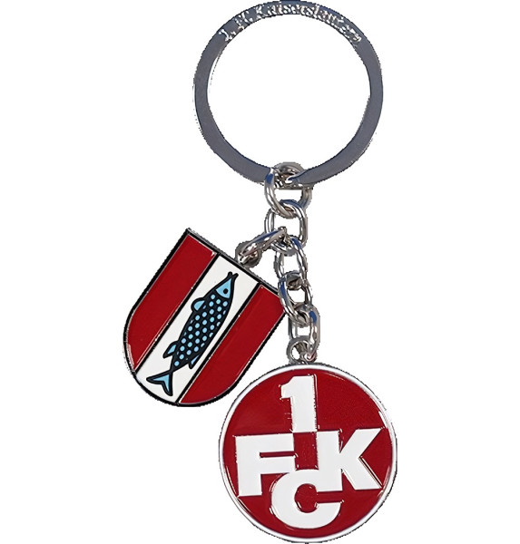 1. FC Kaiserslautern FCK Schlüsselanhänger Logo + Stadtwappen