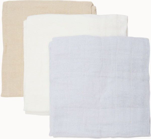 Pippi Babywear Kinder Windel Organic Cloth Muslin (3-Pack) 6668