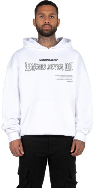 MJ Gonzales Sweatshirt Legends Heavy Hoody Oversized Essentials V.4 White