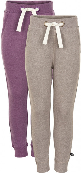 Minymo Mädchen Jogginghose Basic 37 Sweat Pant (2-Pack) Purple
