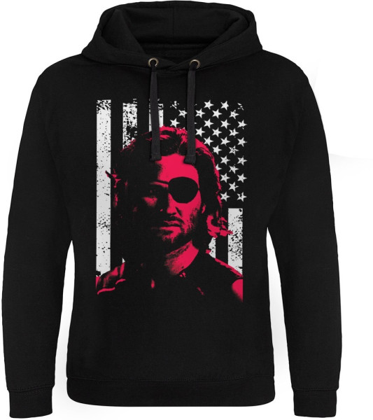 Escape from New York Plissken Stars And Stripes Epic Hoodie Black