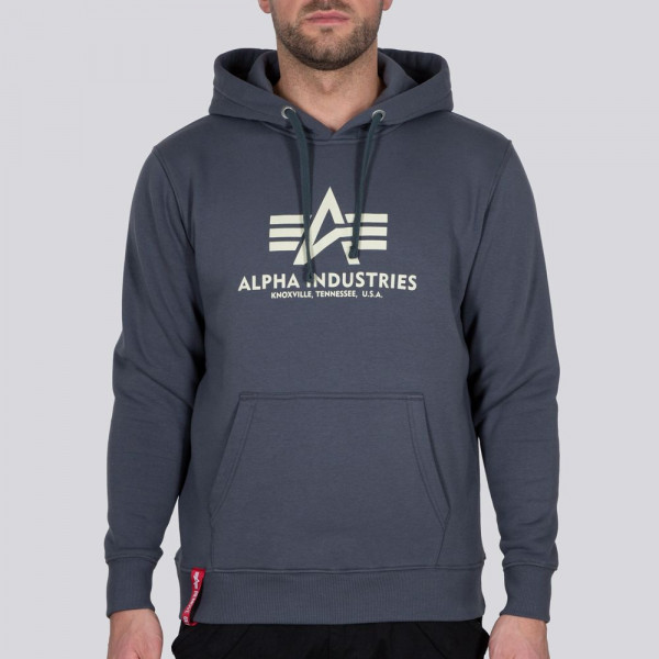 Alpha Industries Basic Hoodie Grey/Black