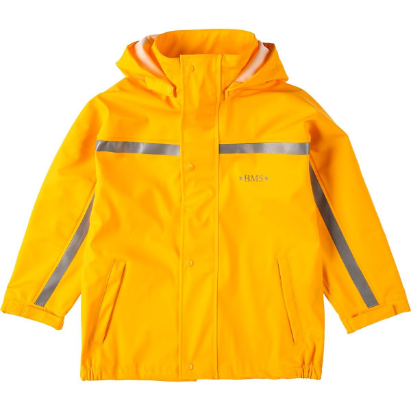 BMS Kinder Regenjacke Softskin Buddeljacke Gelb