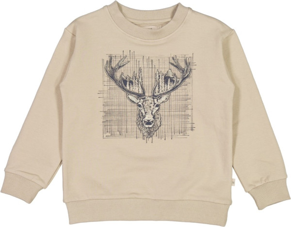 Wheat Kinder Pullover Sweatshirt Deer Gravel