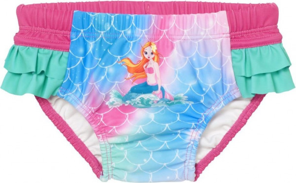 Playshoes Kinder Badehose UV-Schutz Windelhose Meerjungfrau Pink