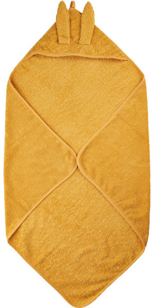 Pippi Baybwear Kinder Badetuch Organic Hooded Towel 83x83 cm Mineral Yellow