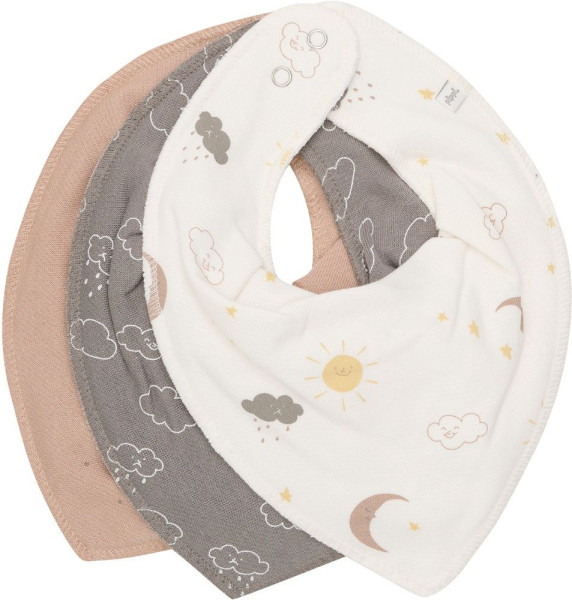 Pippi Babywear Kinder Lätzchen Bandana Bib Uni AOP (3-Pack) 6654