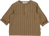 Wheat Kinder Langarmshirt Shirt Bjørk Pine Check