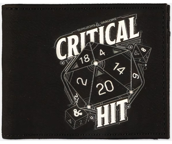 Dungeons & Dragons - Critical Hit Bifold Wallet Black
