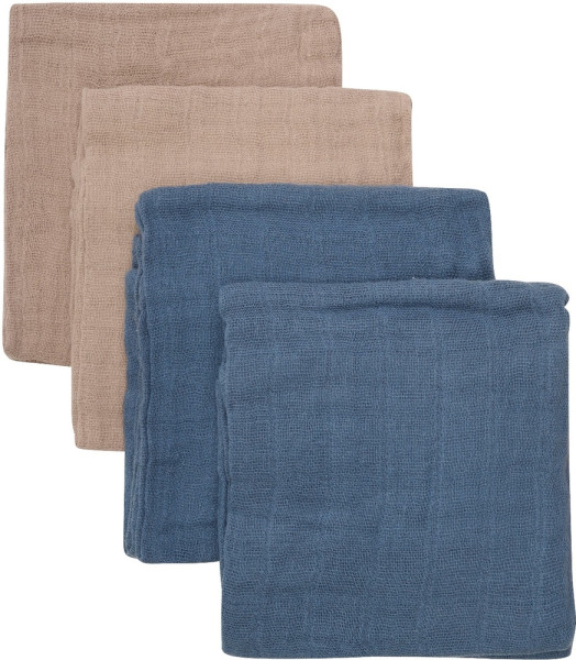 Pippi Babywear Kinder Windeln Organic Cloth Muslin (4-Pack) 4455