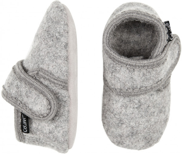 Celavi Kinder / Baby Schuhe Baby Wool Slippers Grey Melange