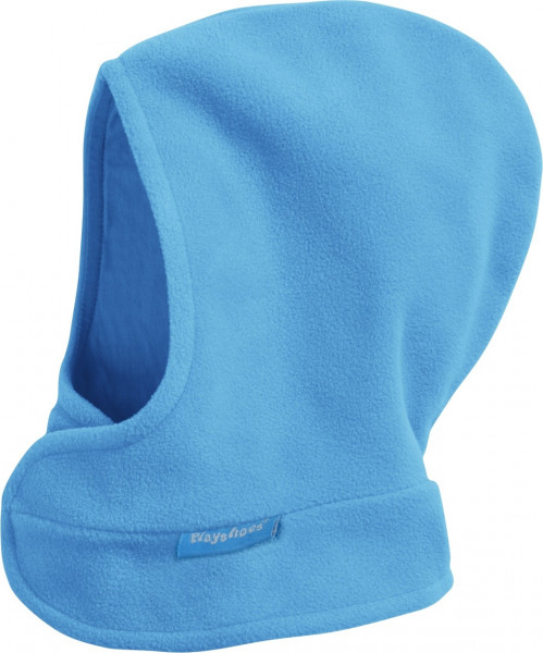 Playshoes Kinder Mütze Fleece-Schalmütze mit Klettverschluß Aquablau