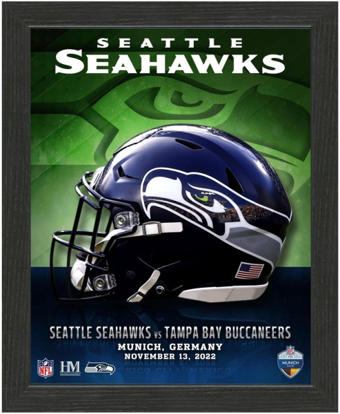 Seattle Seahawks Team Helmets American Football NFL Grau