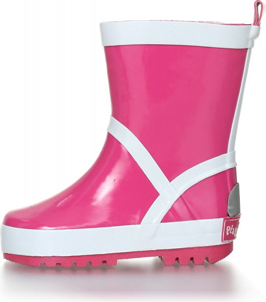 Playshoes Kinder Gummistiefel Uni Pink