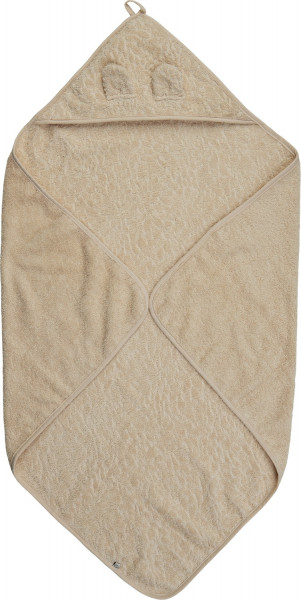 Pippi Babywear Kinder Badetuch Organic Hooded Towel 83x83 cm Sandshell