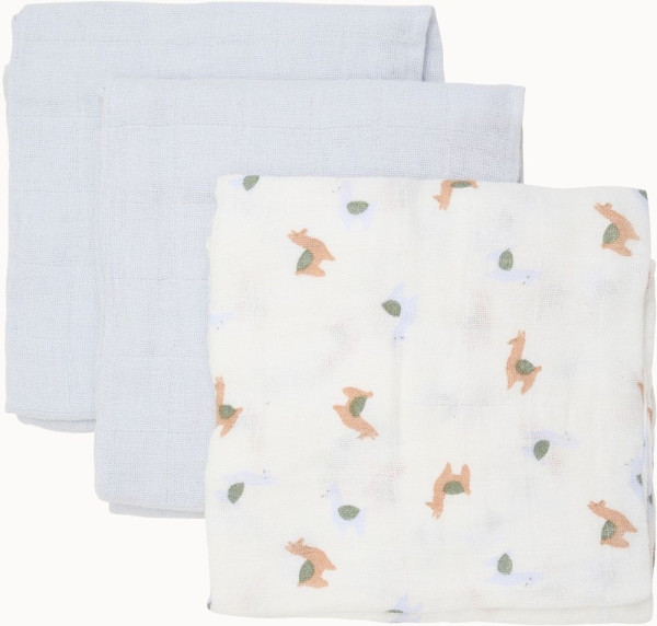 Pippi Babywear Kinder Windel Organic Cloth Muslin (3-Pack) 6669