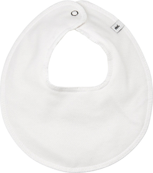 Pippi Babywear Kinder Lätzchen Round Bib Absorbent Marshmallow White