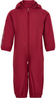Minymo Kinder Outdoor Overall Softshell Suit Solid Deep Claret Red
