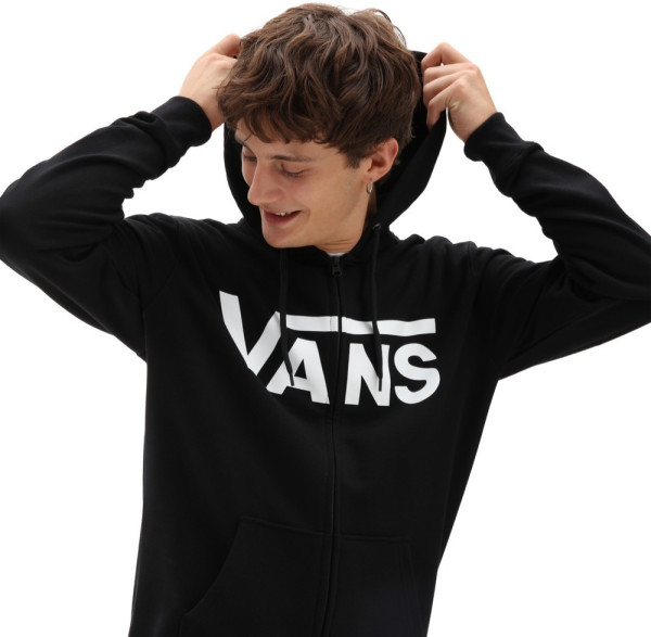 Vans Herren Sweatshirt Mn Vans Classic Zip Hoodie Ii Black/White